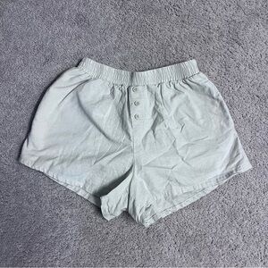 Seven Wonders Cream Linen Cotton Blend Shorts Boxer style women’s